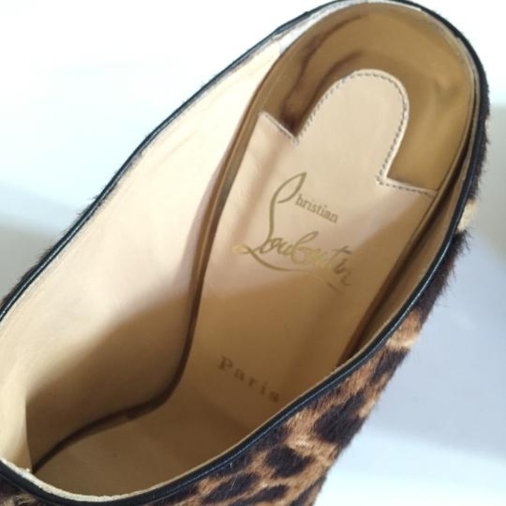 ❌SOLD🙁Christian Louboutin Animal Print Wedges - Picture 5 of 8